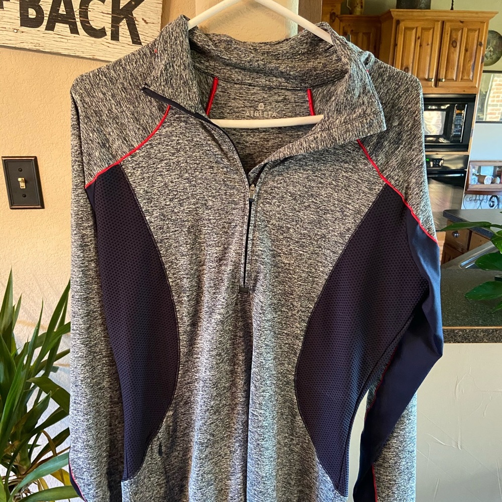 Athleta Running Wild Half Zip Top